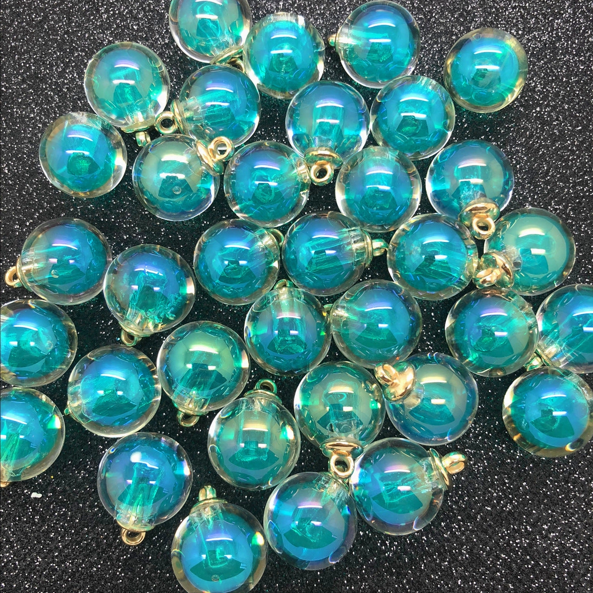 Wholesale 10pcs Spot 16mm AB color beads medium beads pendant round beads earrings DIY pendant bracelet crafts decorative buckle
