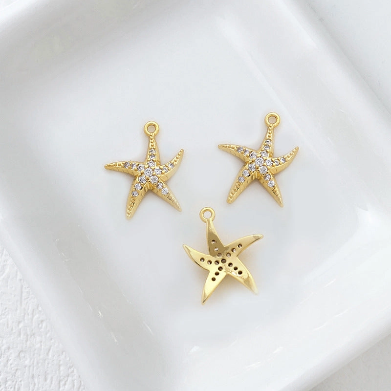 Wholesale 14k Gold Plated Marine Creature Pendant Diy Accessories