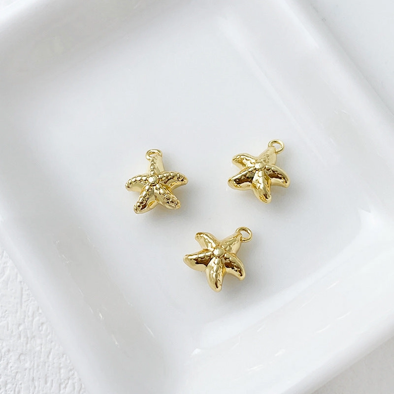 Wholesale 14k Gold Plated Marine Creature Pendant Diy Accessories