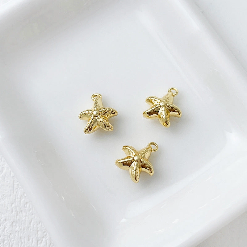 Wholesale 14k Gold Plated Marine Creature Pendant Diy Accessories