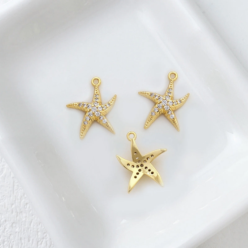 Wholesale 14k Gold Plated Marine Creature Pendant Diy Accessories