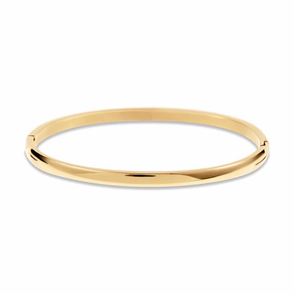 Wholesale 18k Electroplated Titanium Steel Micropaved Zircon Stacking Bracelet