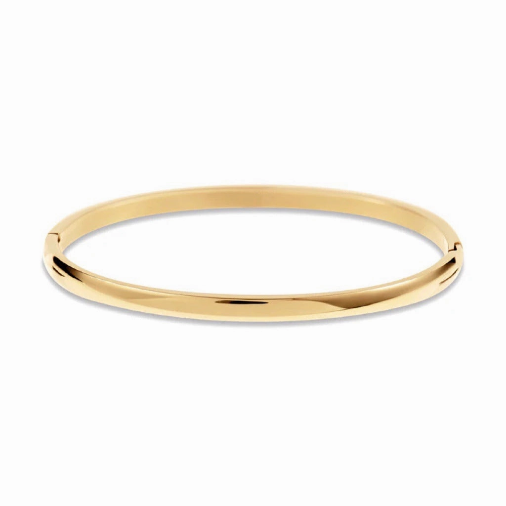 Wholesale 18k Electroplated Titanium Steel Micropaved Zircon Stacking Bracelet