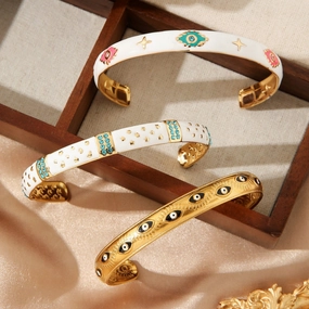 Wholesale 18K Gold Color Explosions Personality Fashion Retro Design Bracelet