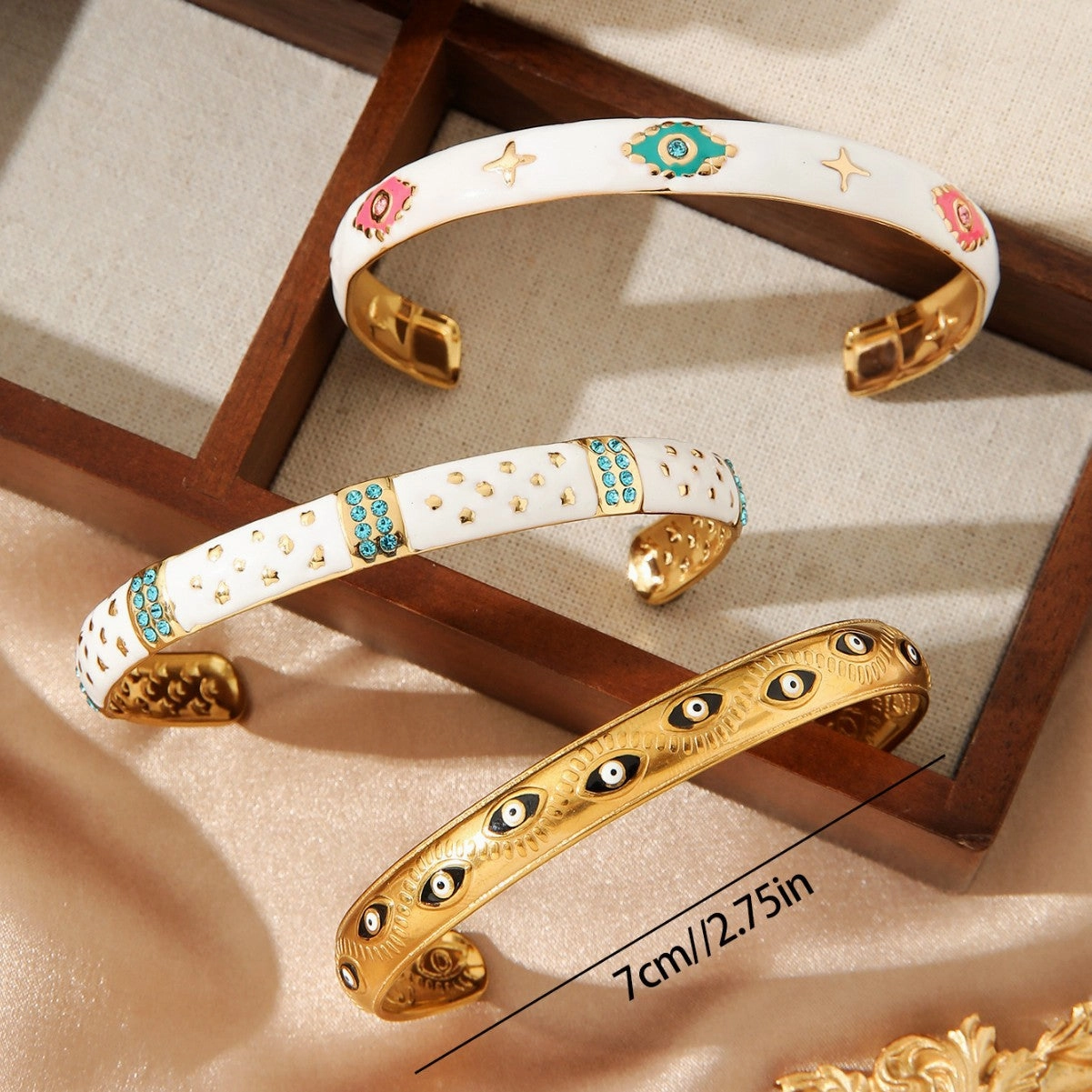 Wholesale 18K Gold Color Explosions Personality Fashion Retro Design Bracelet