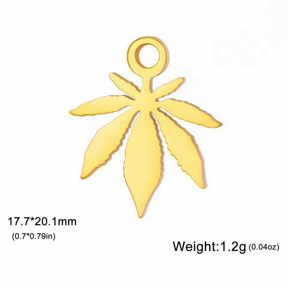 Wholesale 18k gold five-pointed star pendant handmade diy bracelet charm accessories