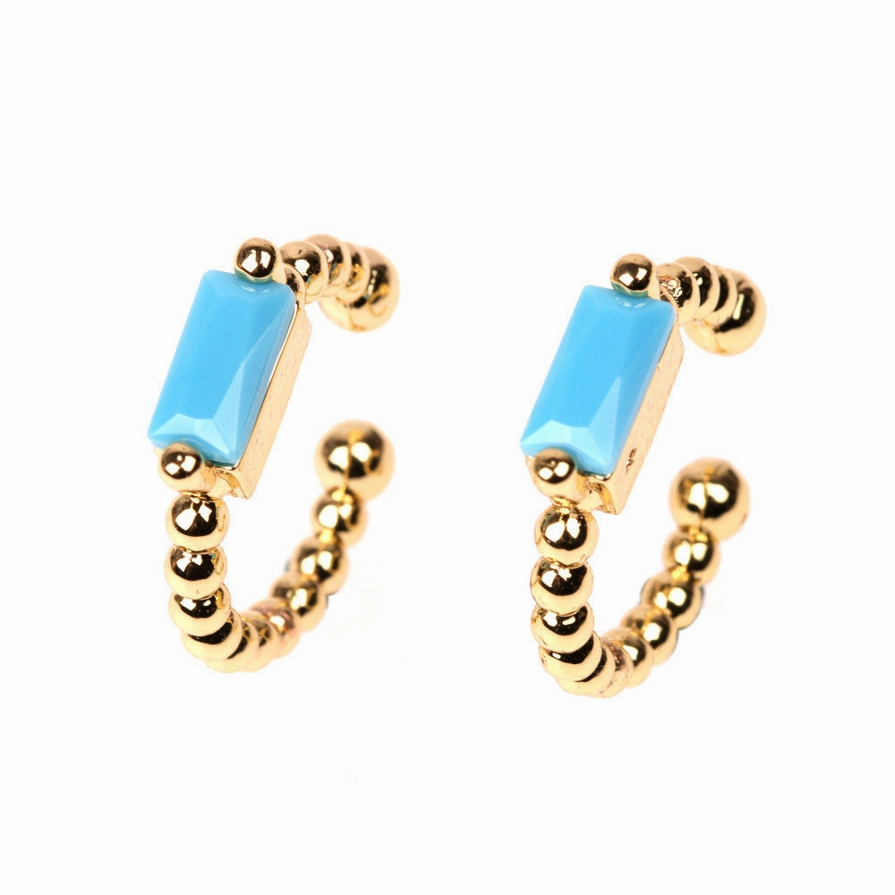 Wholesale 18K Gold Plated Ear Clip Copper Earrings
