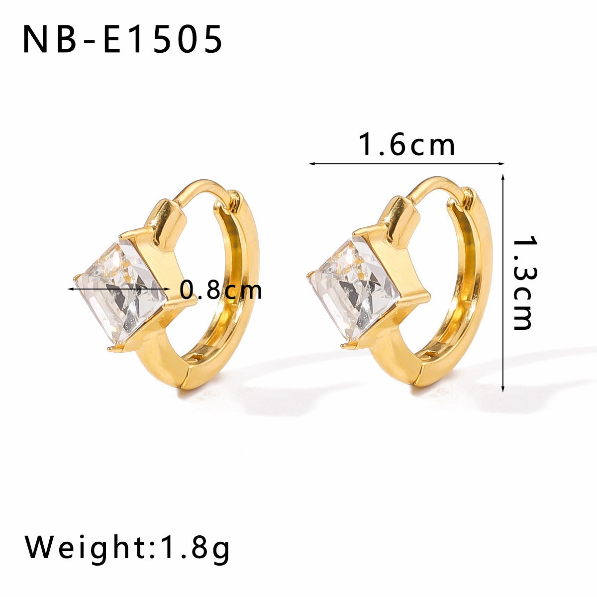 Wholesale 18K Gold Plated Flower with Diamond and Pearl Ear Ring