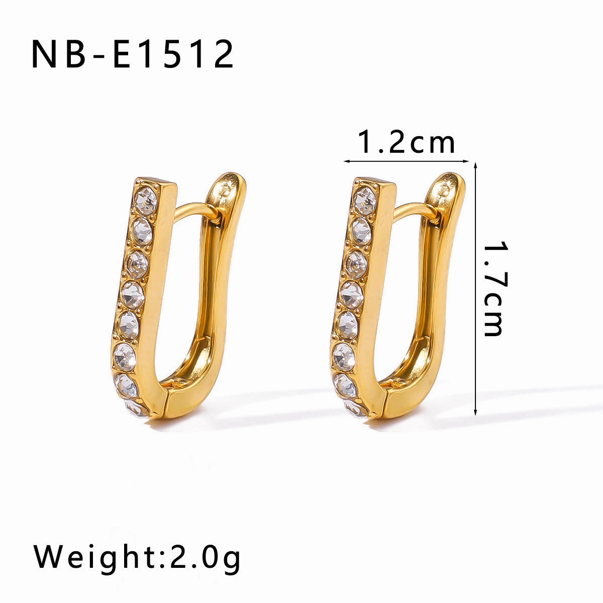Wholesale 18K Gold Plated Flower with Diamond and Pearl Ear Ring