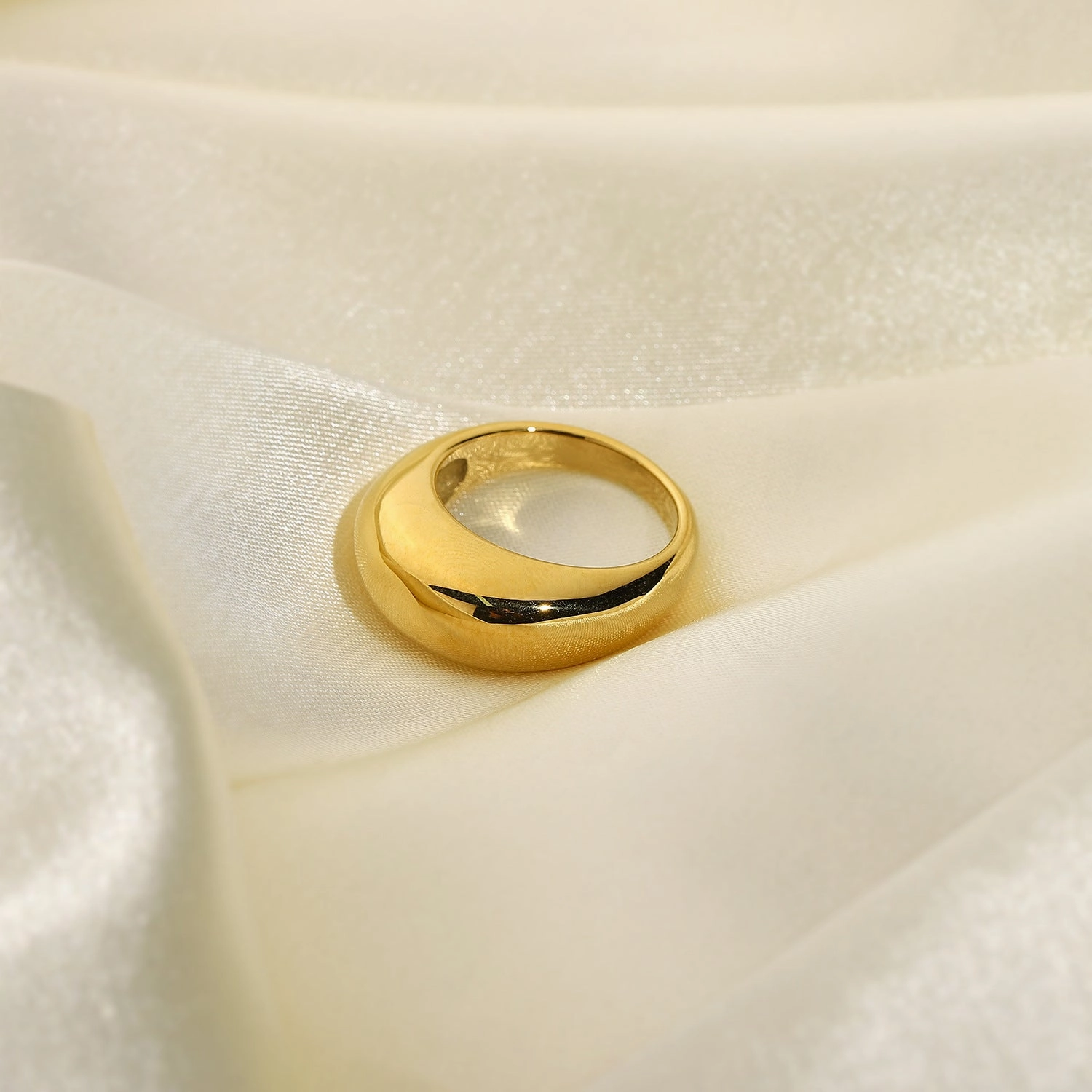 Wholesale 18K Gold Plated Stainless Steel Rings