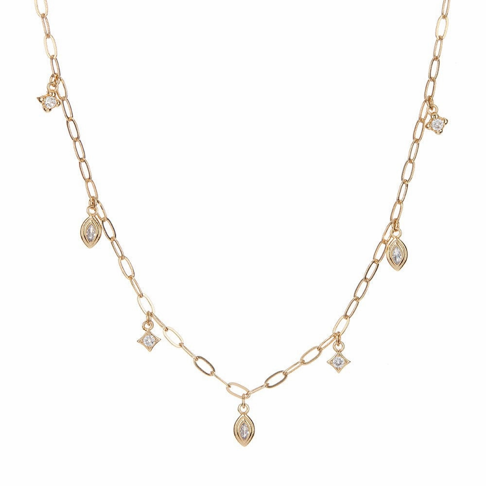 Wholesale 18k Gold-plated Titanium Steel Retro Snake Shaped Necklace