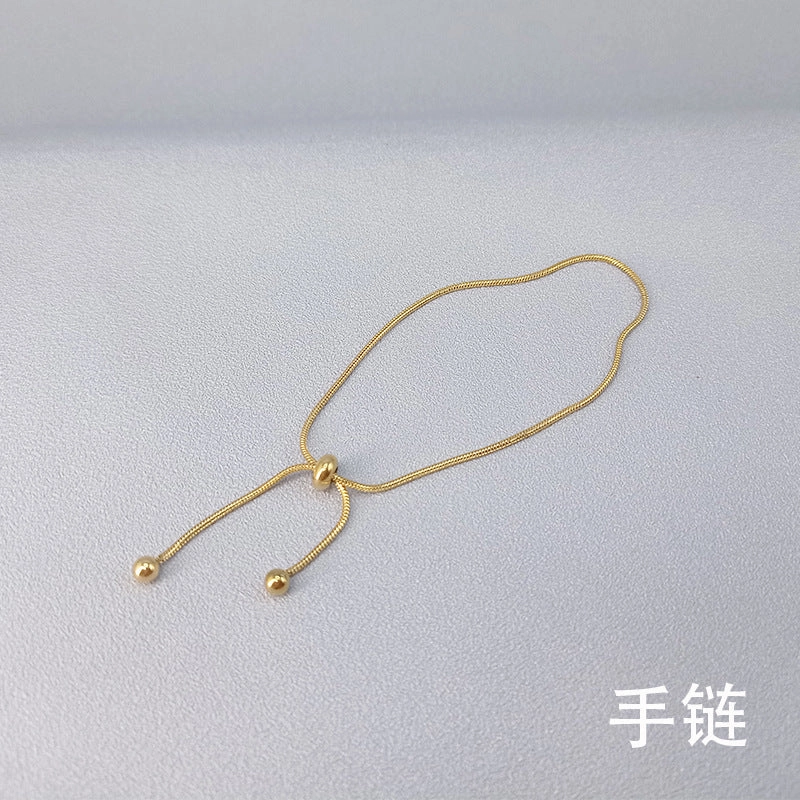 Wholesale 18K Gold Snake Bone Adjustable Bracelet