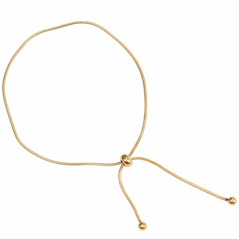 Wholesale 18K Gold Snake Bone Adjustable Bracelet