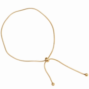 Wholesale 18K Gold Snake Bone Simple Ins Forest Style Adjustable Length Non-fading Bracelet
