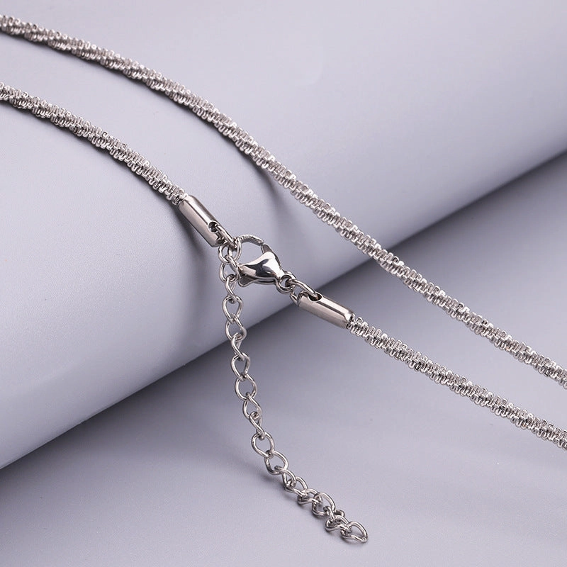Wholesale 18K Gold Stainless Steel Plated with Gold Titanium Steel Necklaces