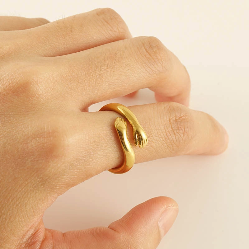 Wholesale 18k Gold Stainless Steel Titanium Steel Ring