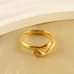 Wholesale 18k Gold Stainless Steel Titanium Steel Ring
