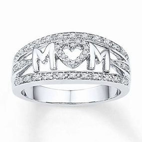 Wholesale 18k white gold plated diamond heart shaped ring