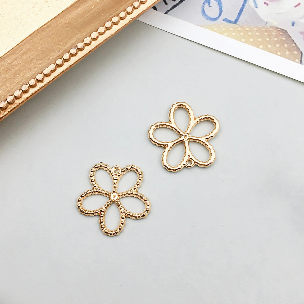 Wholesale 1 KC Gold Alloy Simulation Heart Letter Series DIY Pendant