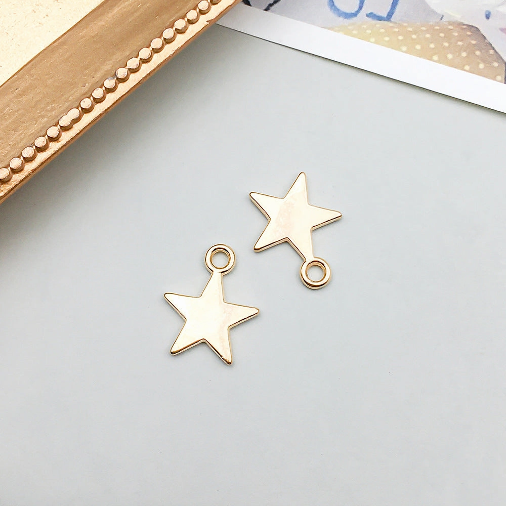 Wholesale 1 KC Gold Alloy Simulation Heart Letter Series DIY Pendant