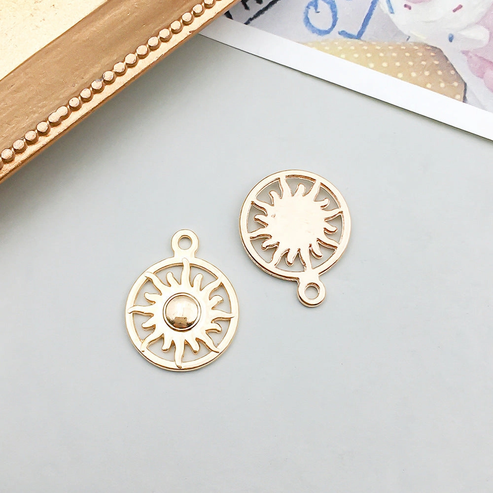 Wholesale 1 KC Gold Alloy Simulation Heart Letter Series DIY Pendant