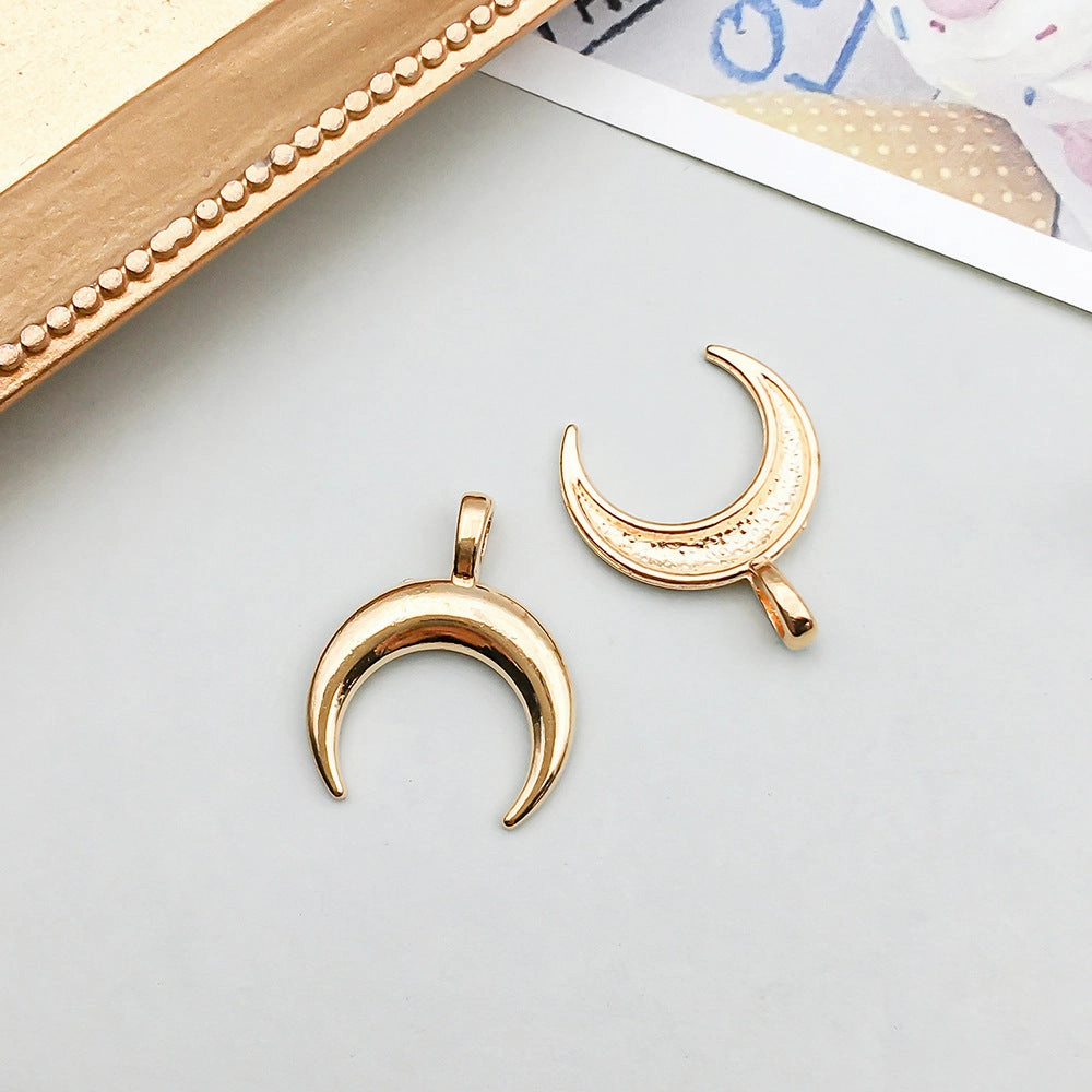 Wholesale 1 KC Gold Alloy Simulation Heart Letter Series DIY Pendant