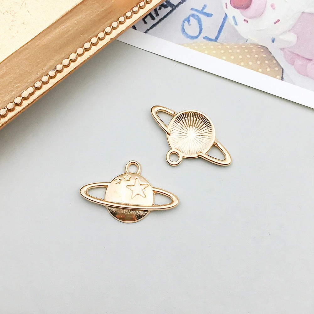 Wholesale 1 KC Gold Alloy Simulation Heart Letter Series DIY Pendant