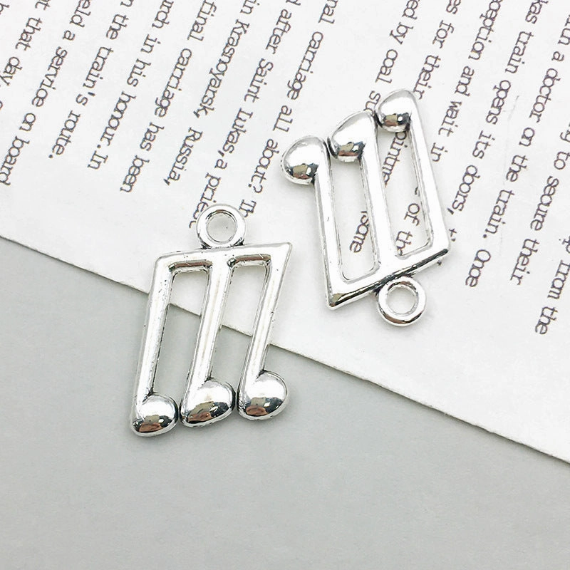 Wholesale 1 New Antique Silver Alloy Simulation Guitar Music Note DIY Pendant
