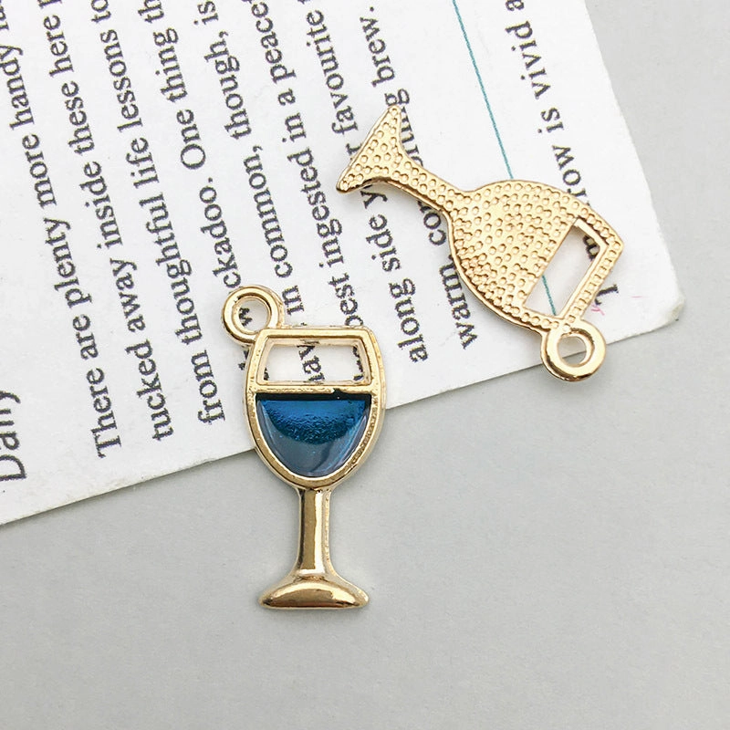 Wholesale 1 New Oil Dripping Alloy Colorful Simulation Apple Cherry DIY Pendant