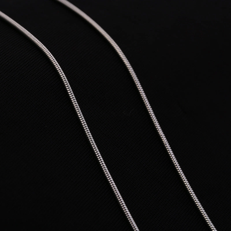 Wholesale 1MM snake bone chain silver-plated necklace