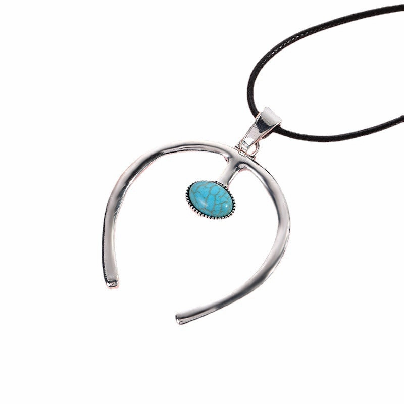Wholesale 20pcs Vintage Turquoise Bull Head Necklace