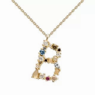 Wholesale 26 Letter Classic Gold Plated Necklaces