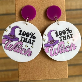 Wholesale 2pairs/pack Halloween Ghost Acrylic Earrings