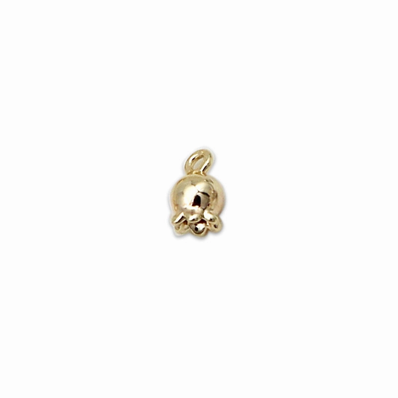 Wholesale 2pcs/pack  Copper Three-dimensional Lily of the Valley DIY  Pendant Accessory