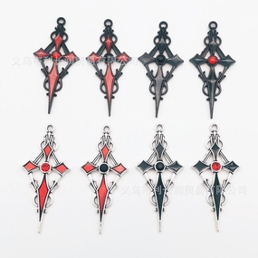 Wholesale 30PCS New Cross Sword DIY Zinc Alloy Pendant