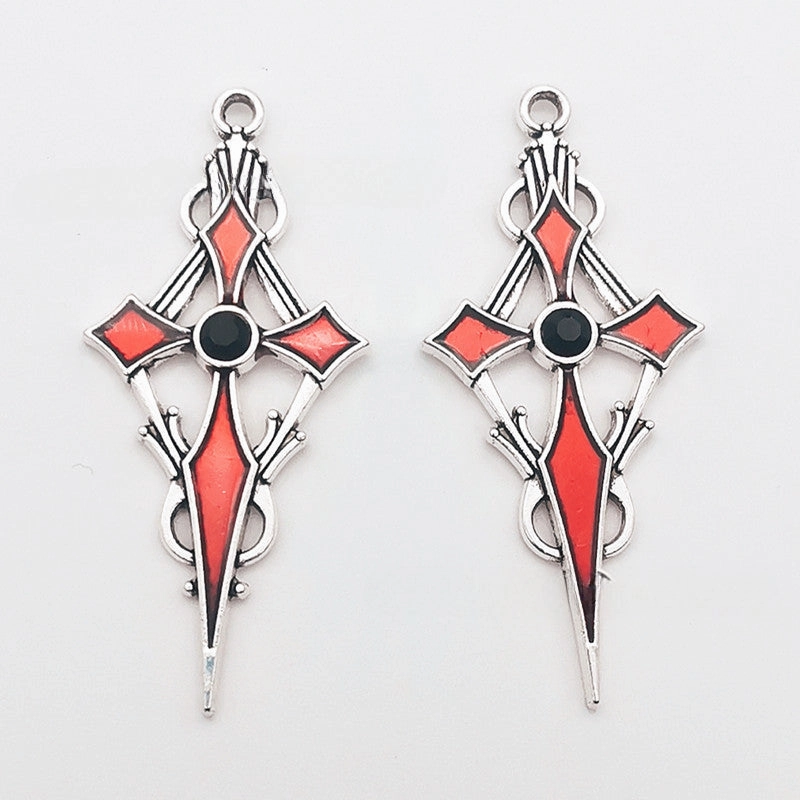 Wholesale 30PCS New Cross Sword DIY Zinc Alloy Pendant