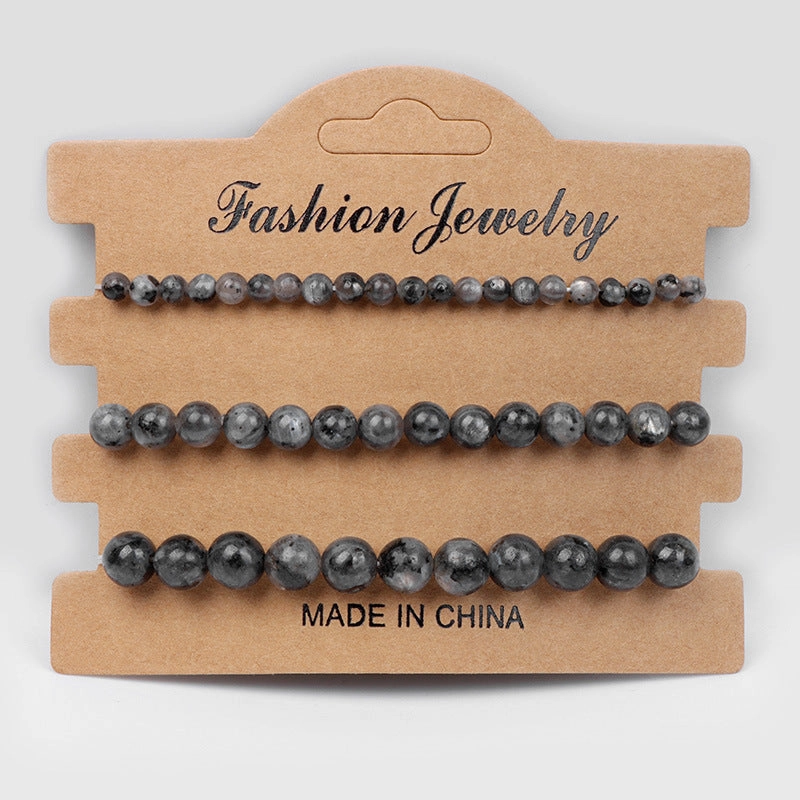 Wholesale 4mm6mm8mm Natural Stone Beads Bracelet