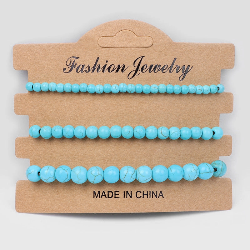 Wholesale 4mm6mm8mm Natural Stone Beads Bracelet