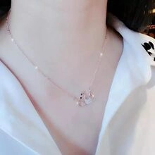 Wholesale 4pcs/pack Water Drop Plating Necklace Ear Hook Ring Jewelry Set