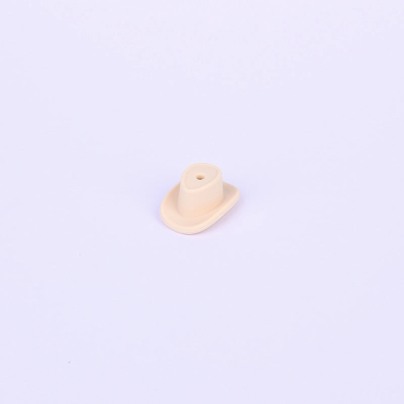 Wholesale  50pcs New cowboy hat silicone beads food grade baby tooth glue diy jewelry  hat loose beads