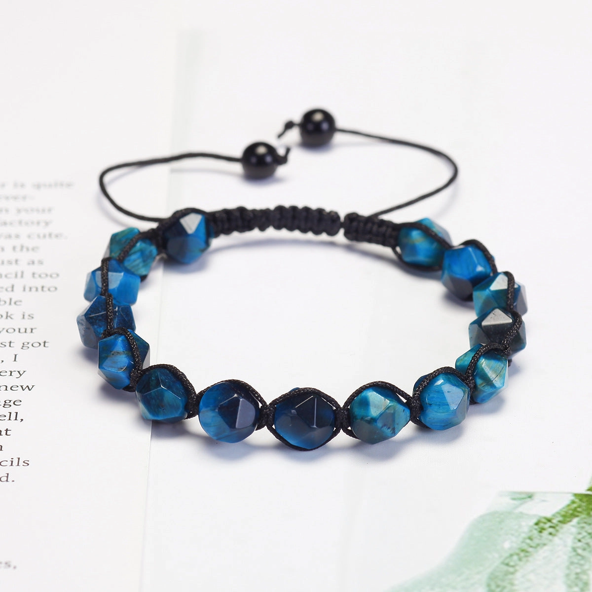 Wholesale 5PCS Natural Stone Bracelet Colorful Zircon Beaded Bracelets