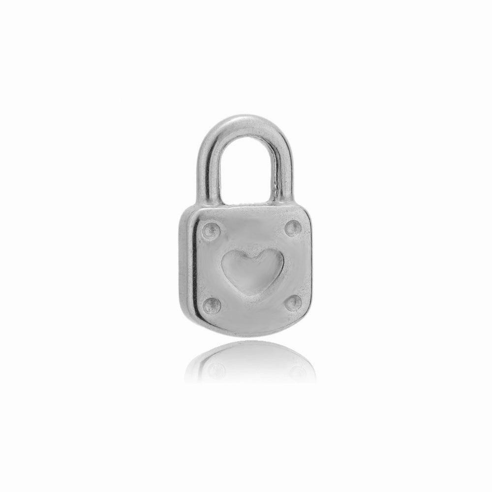 Wholesale 5PCS/PACK Stainless Steel Hollow Heart Key Padlock Small Pendant DIY Jewelry Accessories