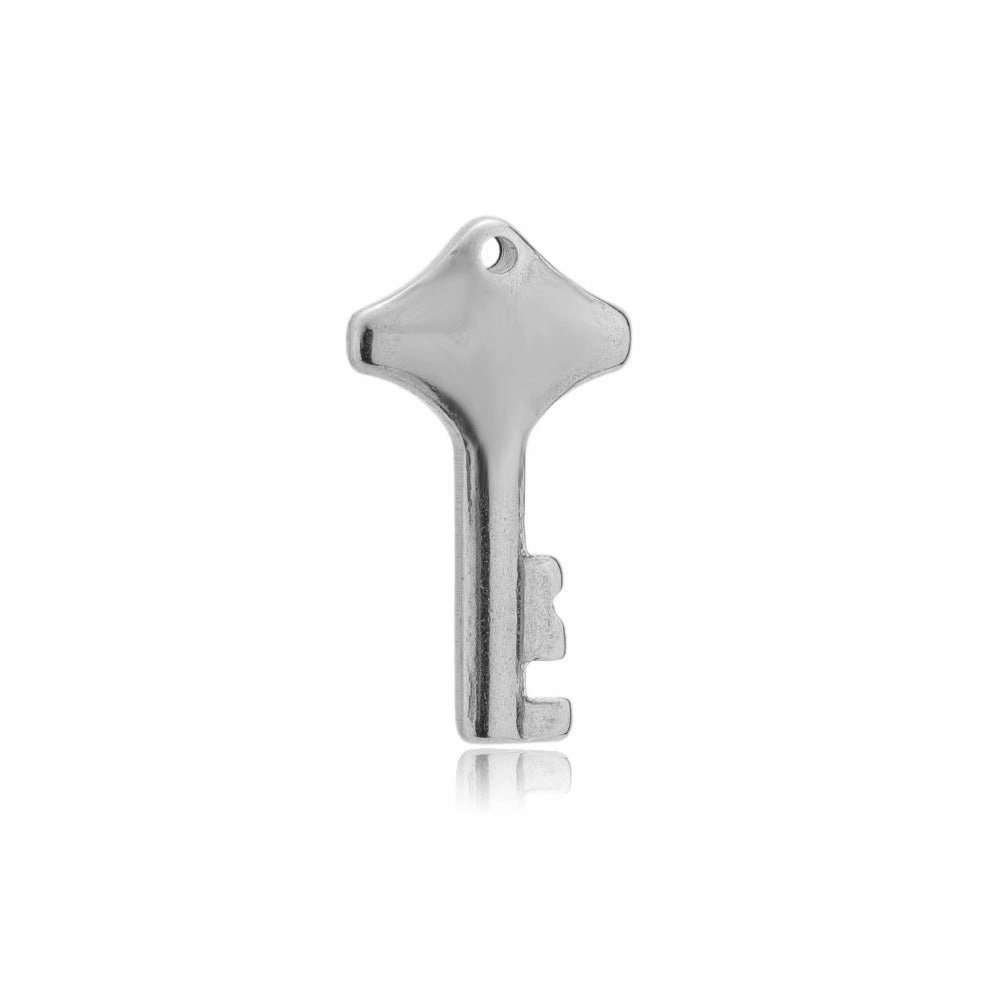 Wholesale 5PCS/PACK Stainless Steel Hollow Heart Key Padlock Small Pendant DIY Jewelry Accessories