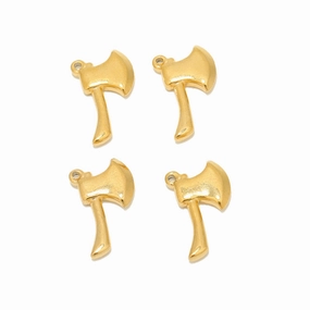 Wholesale 5PCS/PACK Stainless Steel Small Axe Pendant DIY Necklace Accessories