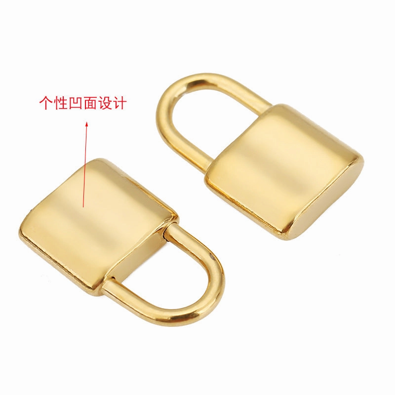 Wholesale 5PCS/PACK Stainless Steel Small Lock Pendants DIY Necklace Accessories