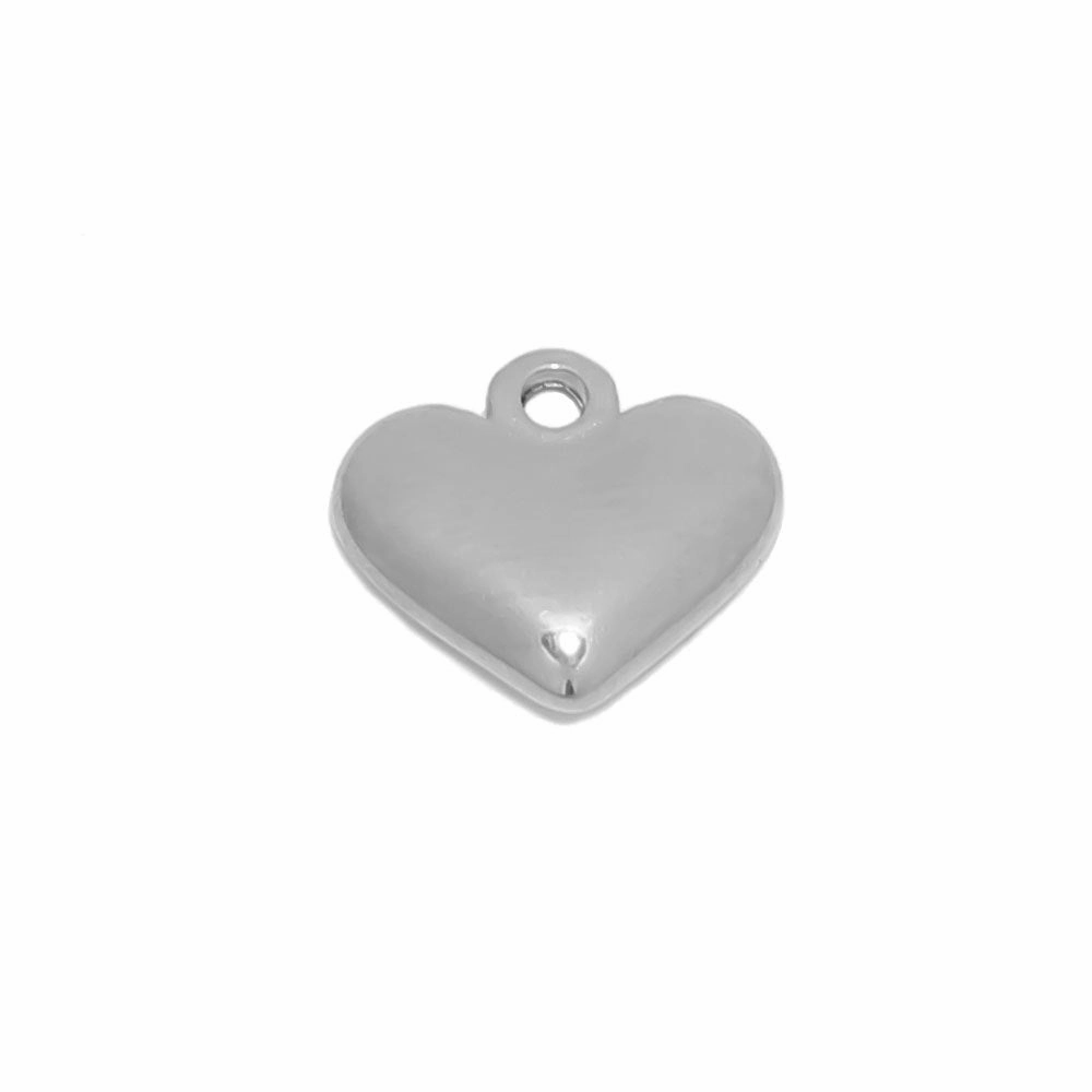 Wholesale 5PCS/PACK Stainless Steel Three-dimensional Peach Heart Small Pendant DIY Jewelry Pendant