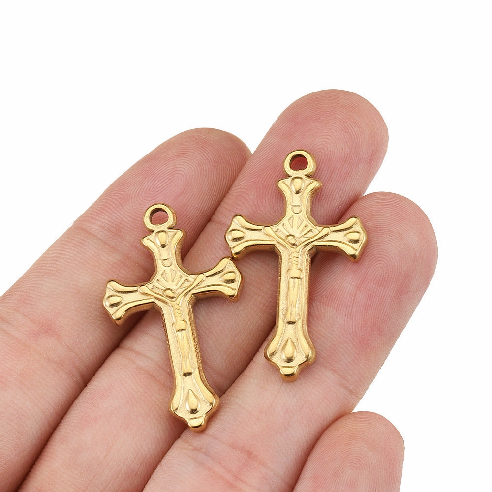 Wholesale 5pcs Stainless Steel Hydraulic Pendant Heart Shaped Sun Pendant Diy Accessories