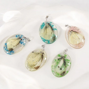 Wholesale 6pcs Flower Butterfly Pendant Accessories