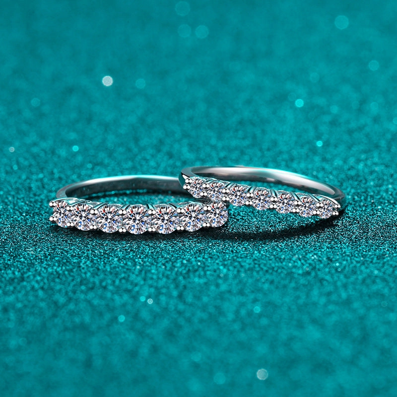 Wholesale 70 Cent Moissanite Sterling Silver Rings