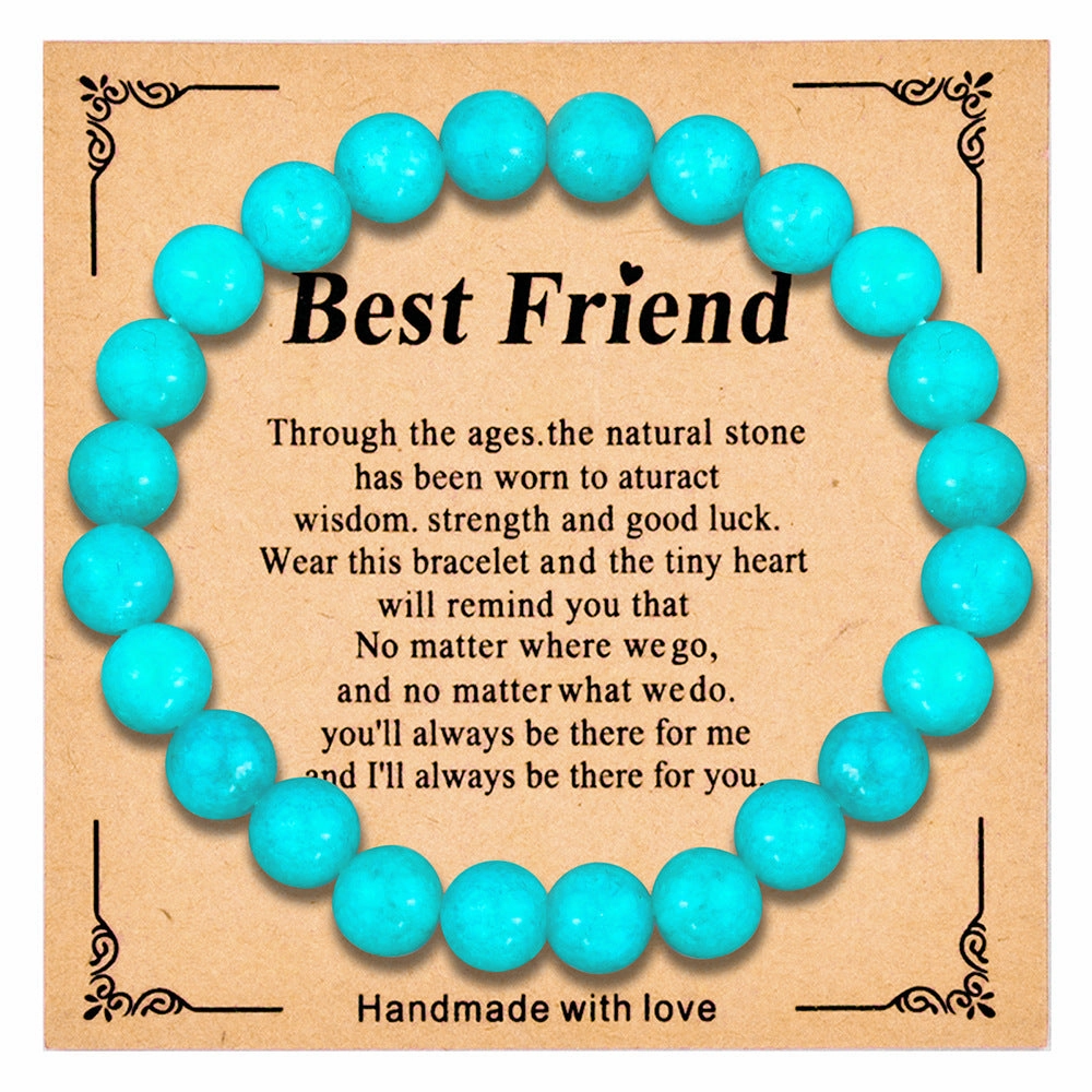 Wholesale  8mm colorful crystal beaded bracelet